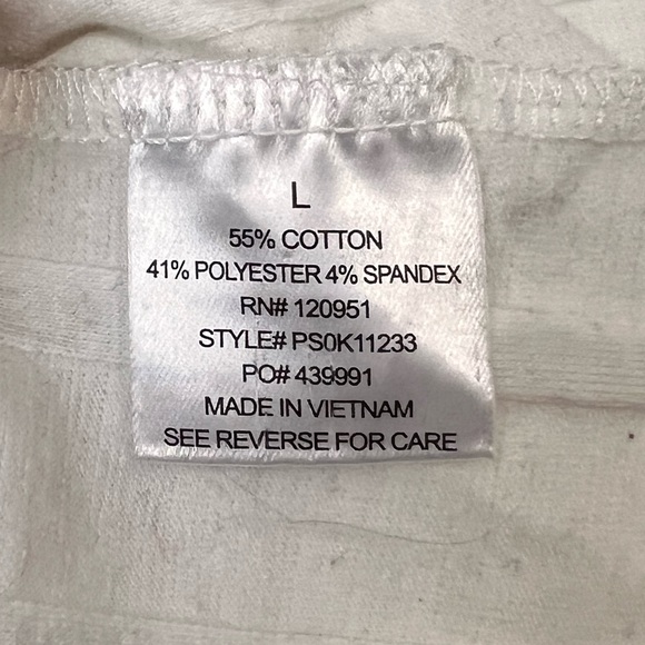 NWT Pink Rose - Ivory Crop top with buttons, Size Large - Picture 6 of 8